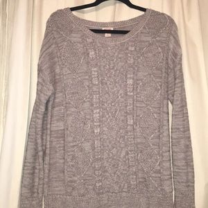 Cable knit sweater